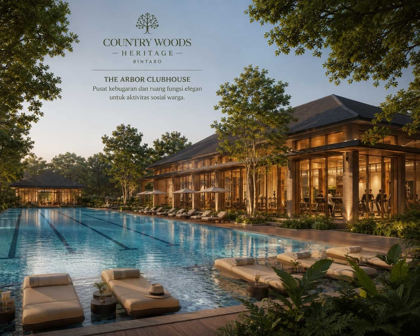 The Arbor Clubhouse - Pusat Kebugaran dan Ruang Fungsi Sosial